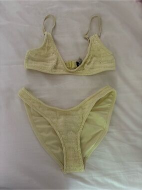 Yellow Triangl bikini set